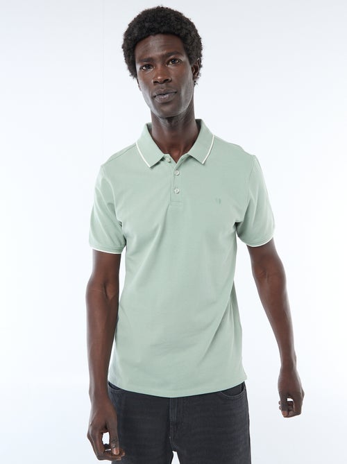 Polo de piqué de algodón - Kiabi