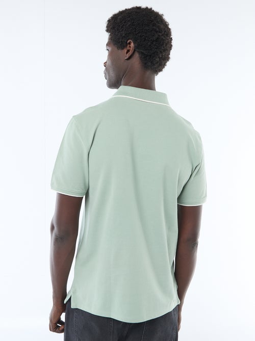 Polo de piqué de algodón - Kiabi