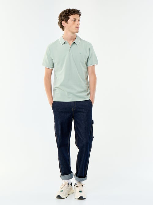 Polo de piqué de algodón - Kiabi