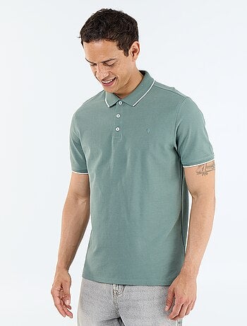 Polo de piqué de algodón