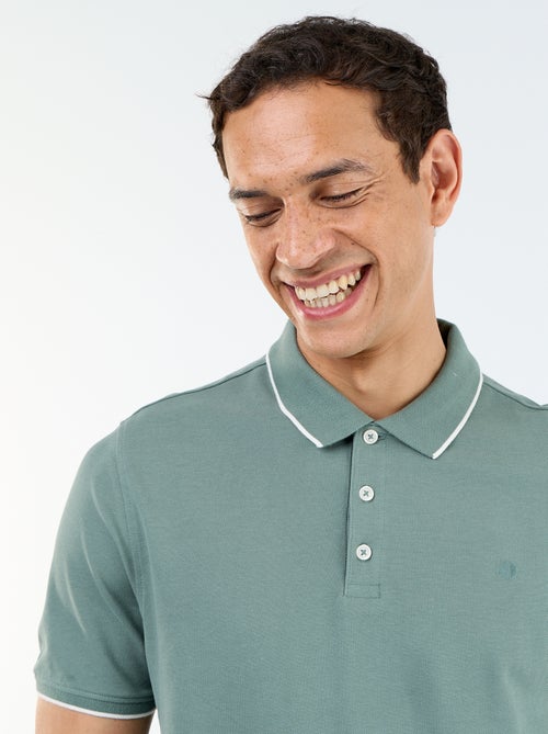 Polo de piqué de algodón - Kiabi