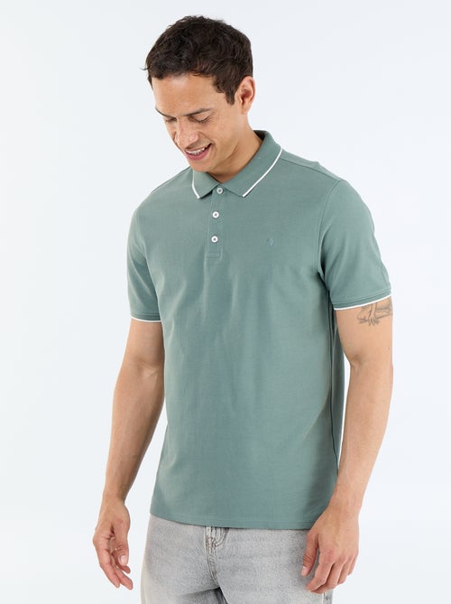 Polo de piqué de algodón - Kiabi