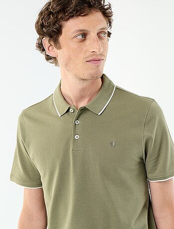 Polo de piqué de algodón