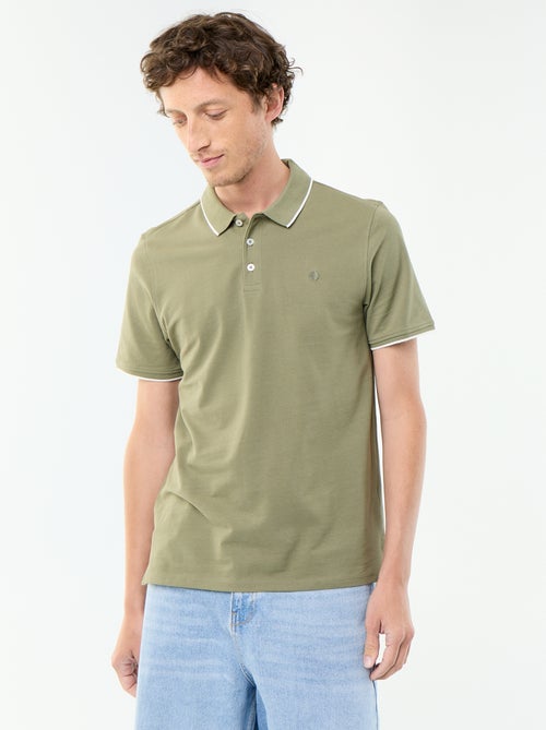 Polo de piqué de algodón - Kiabi