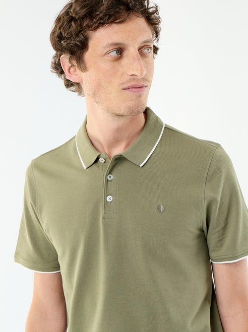 Polo de piqué de algodón - Kiabi