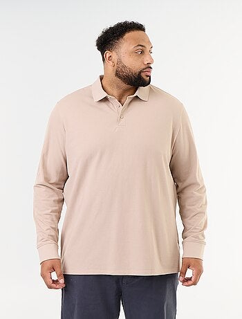 Polo de piqué de manga larga