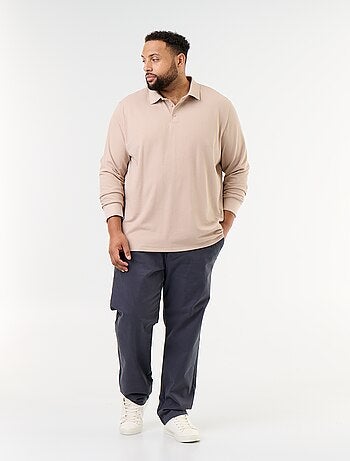 Polo de piqué de manga larga
