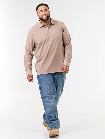 Polo de piqué de manga larga
