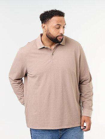 Polo de piqué de manga larga