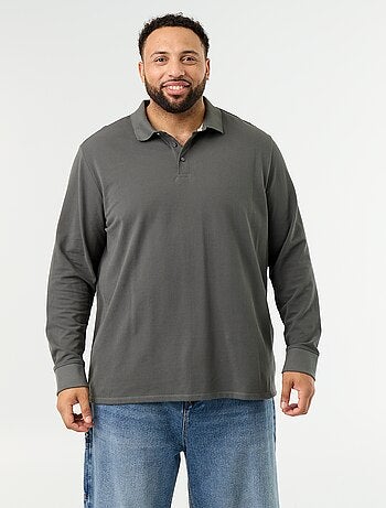 Polo de piqué de manga larga