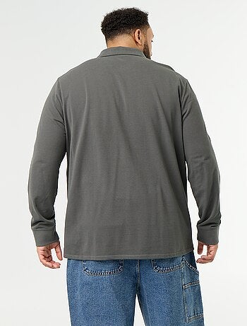 Polo de piqué de manga larga