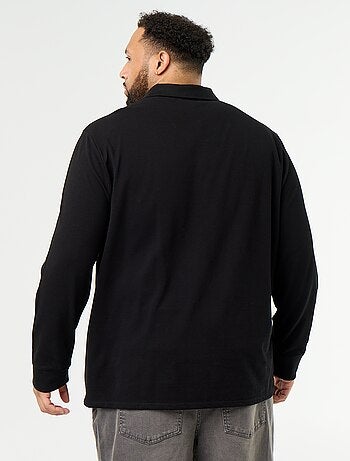Polo de piqué de manga larga