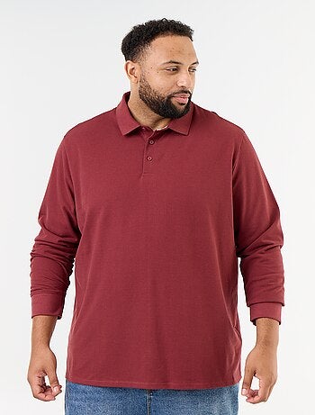 Polo de piqué de manga larga