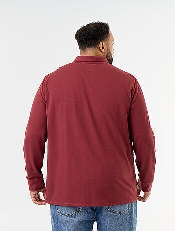 Polo de piqué de manga larga