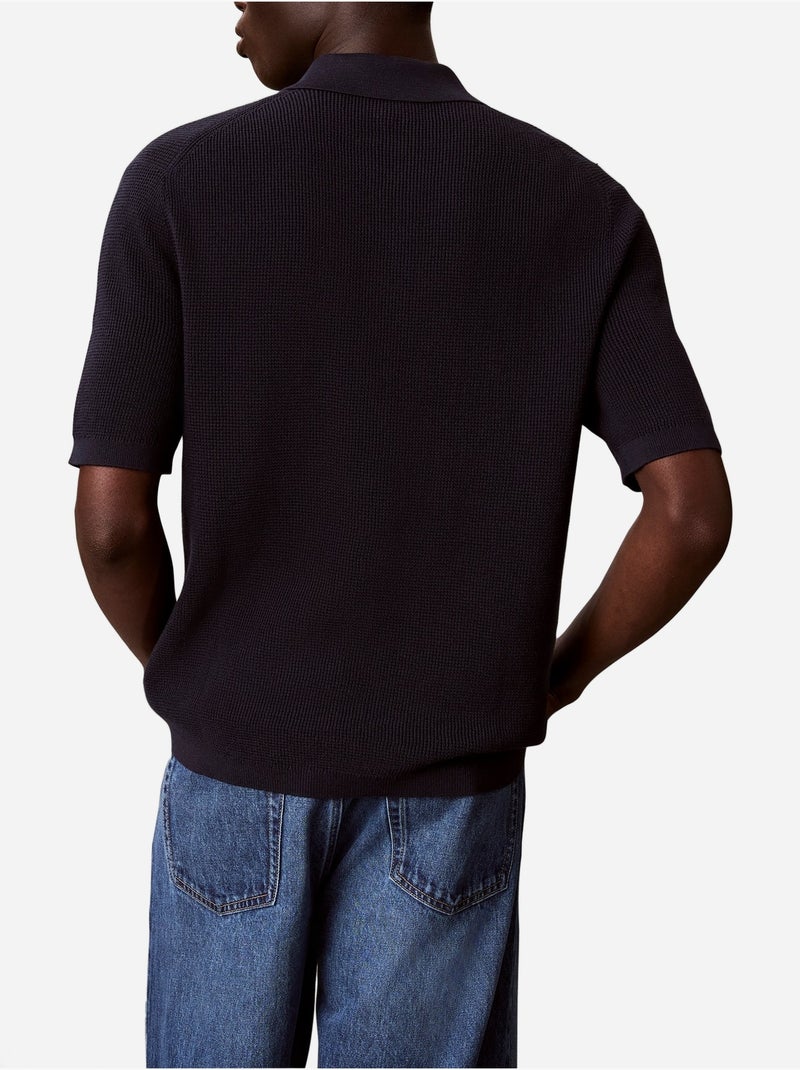 Polo de punto - Calvin Klein Azul oscuro - Kiabi