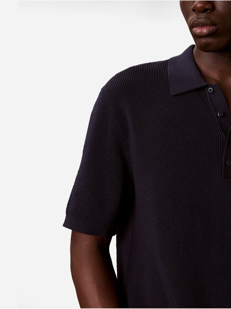 Polo de punto - Calvin Klein Azul oscuro - Kiabi