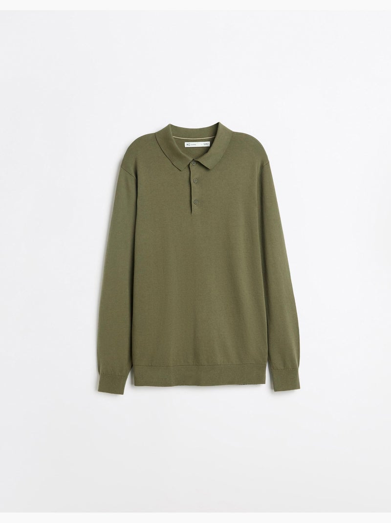 Polo de punto con cachemira, mo fashion Verde - Kiabi