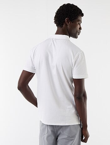 Polo de punto con cuello abotonado