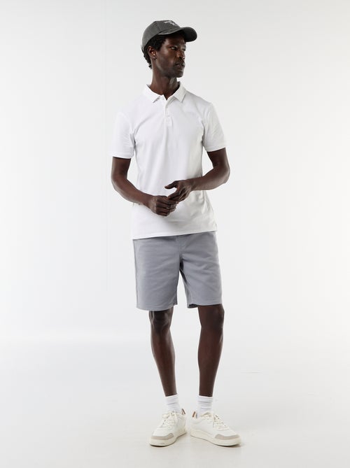 Polo de punto con cuello abotonado - Kiabi