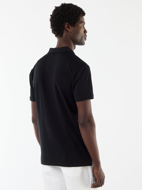 Polo de punto con cuello abotonado - Kiabi