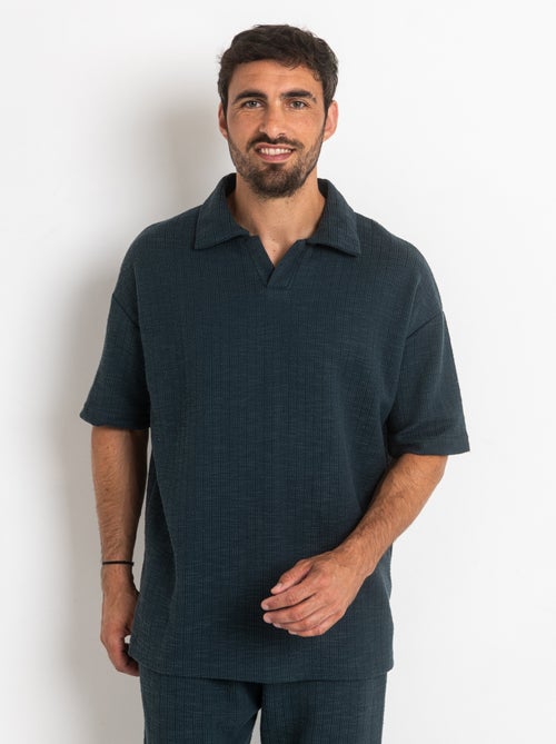 Polo de punto con cuello sastre - AFIBEL - Kiabi
