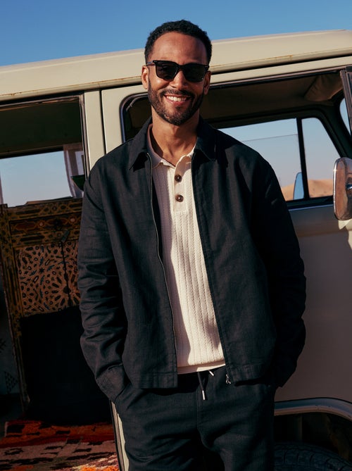 Polo de punto con efecto tricot - Kiabi