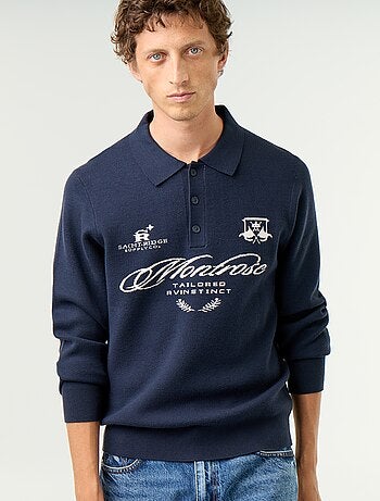Polo de punto con estampado