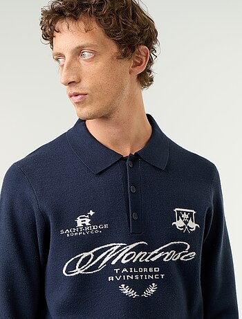 Polo de punto con estampado