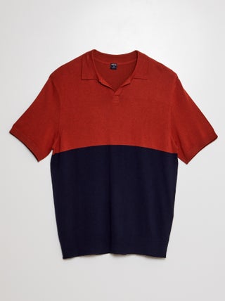 Polo de punto de manga corta