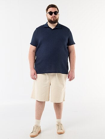 Polo de punto de manga corta