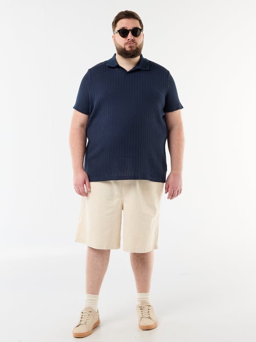 Polo de punto de manga corta - Kiabi