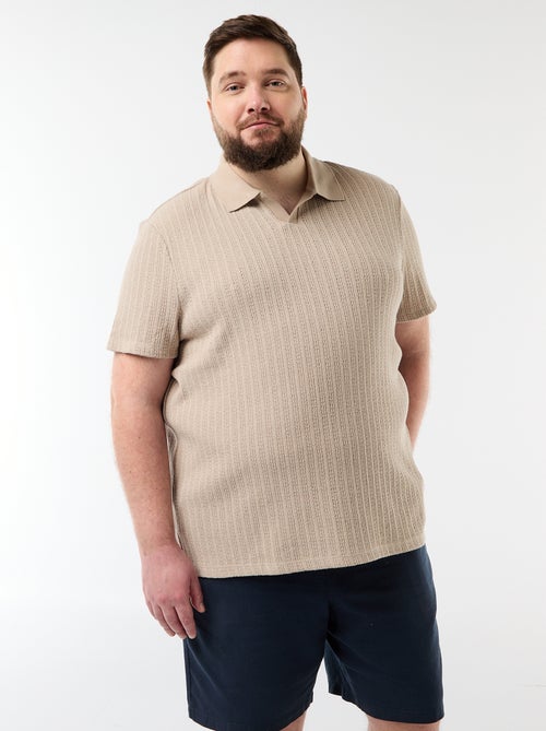 Polo de punto de manga corta - Kiabi