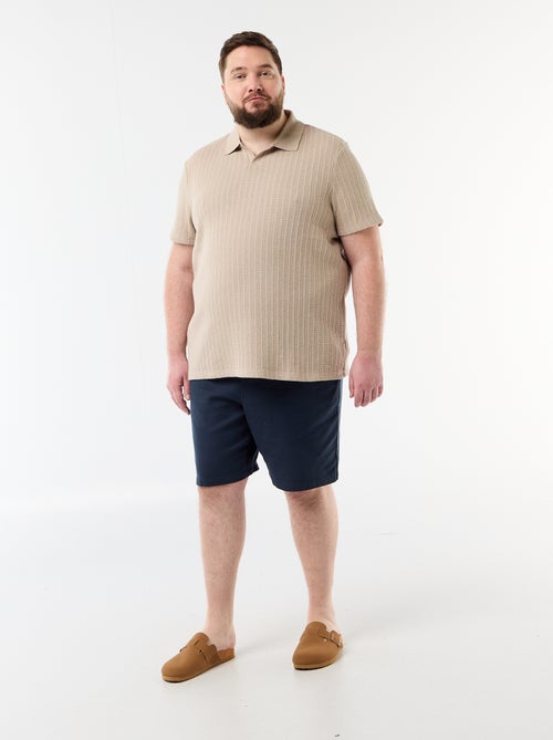 Polo de punto de manga corta - Kiabi