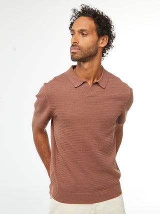 Polo de punto de manga corta