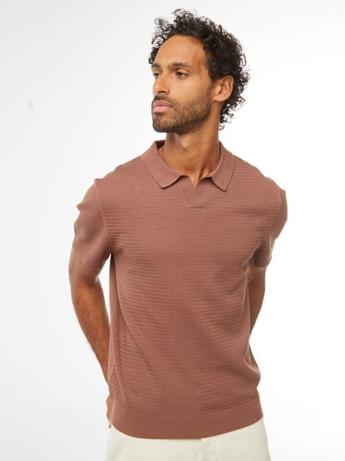 Polo de punto de manga corta - Kiabi
