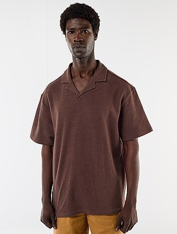 Polo de punto de manga corta