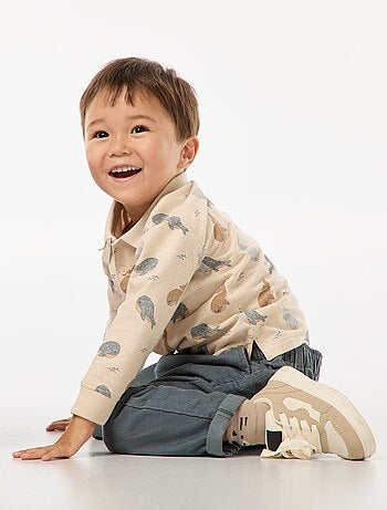 Polo de punto de manga larga