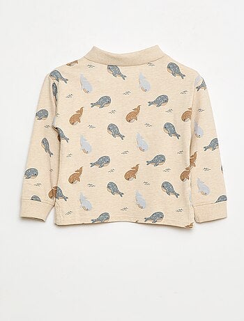 Polo de punto de manga larga