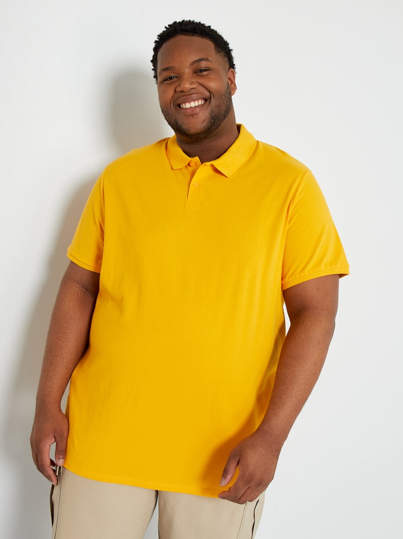 Polo de punto de piqué AMARILLO - Kiabi