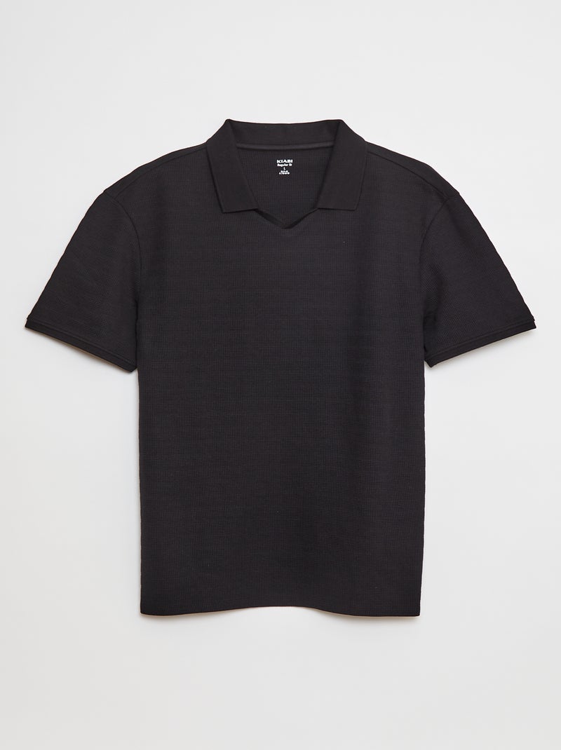 Polo de punto de piqué blanco - Kiabi