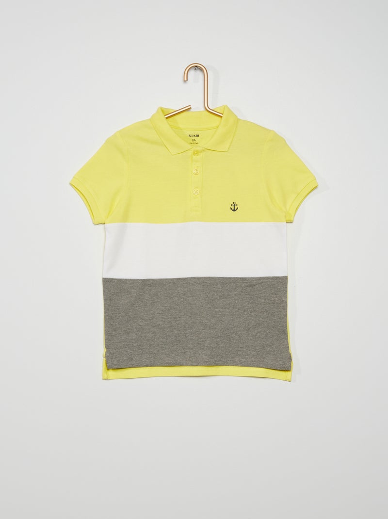 Polo de punto de piqué BLANCO - Kiabi