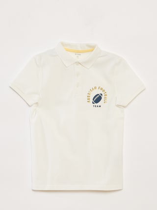 Polo de punto de piqué de estilo deportivo