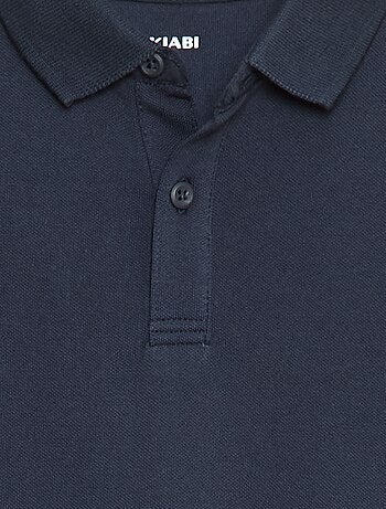 Polo de punto de piqué de manga larga
