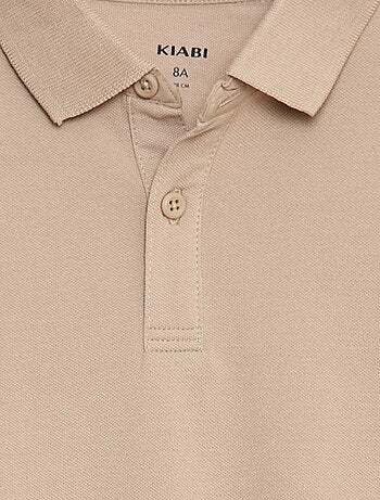Polo de punto de piqué de manga larga