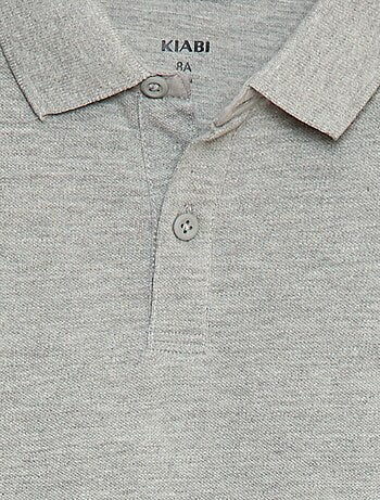Polo de punto de piqué de manga larga