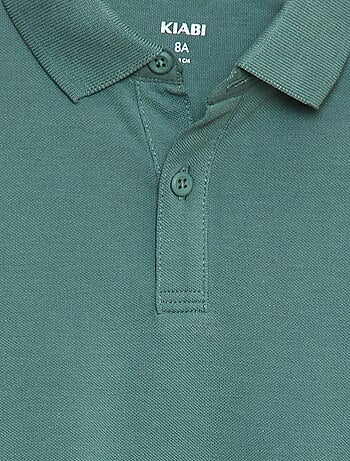 Polo de punto de piqué de manga larga