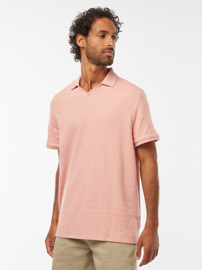 Polo de punto de piqué ROSA - Kiabi