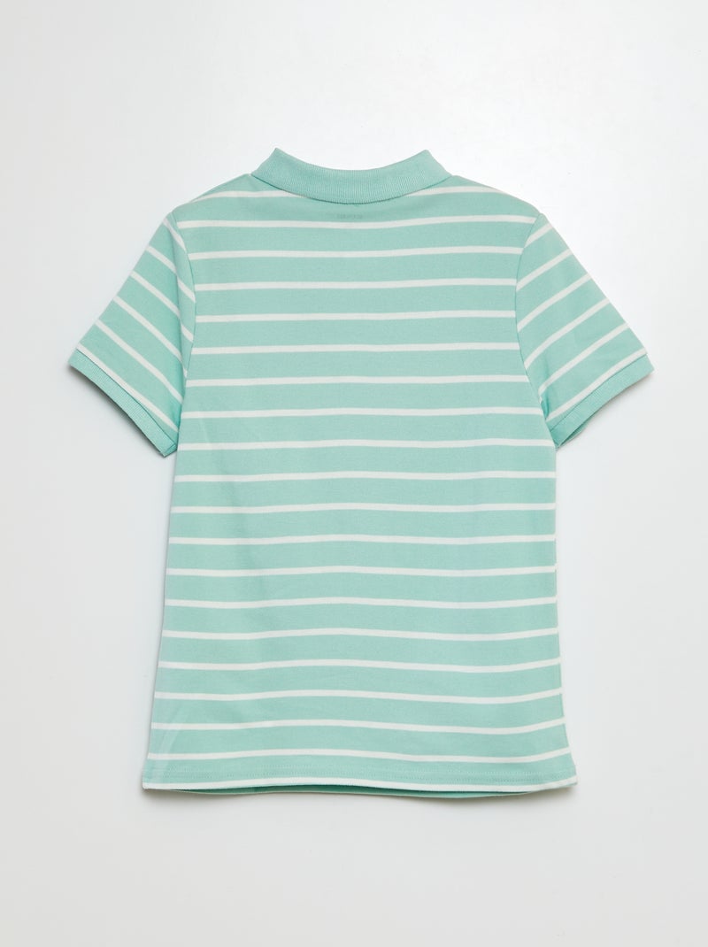 Polo de punto de piqué VERDE - Kiabi