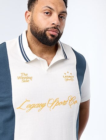 Polo de punto estampado