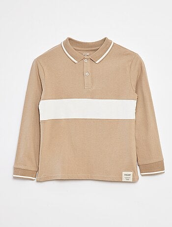 Polo de punto estilo rugby